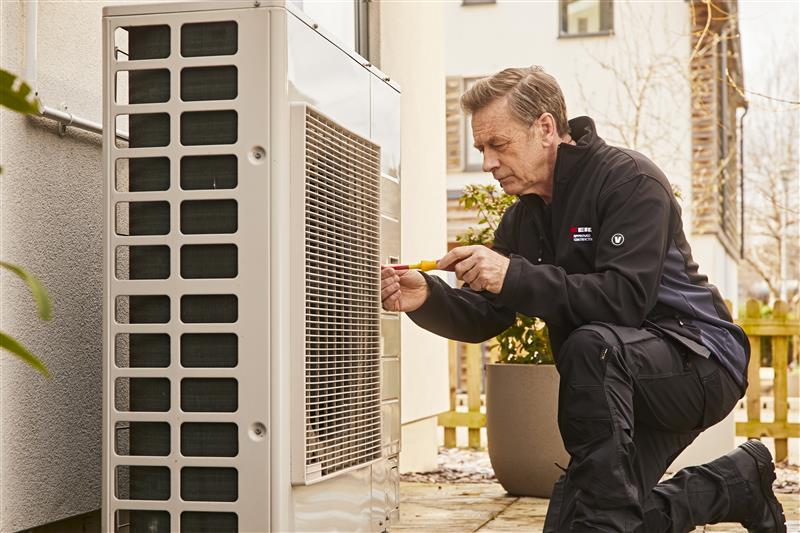 NICEIC registered business installing a heat pump