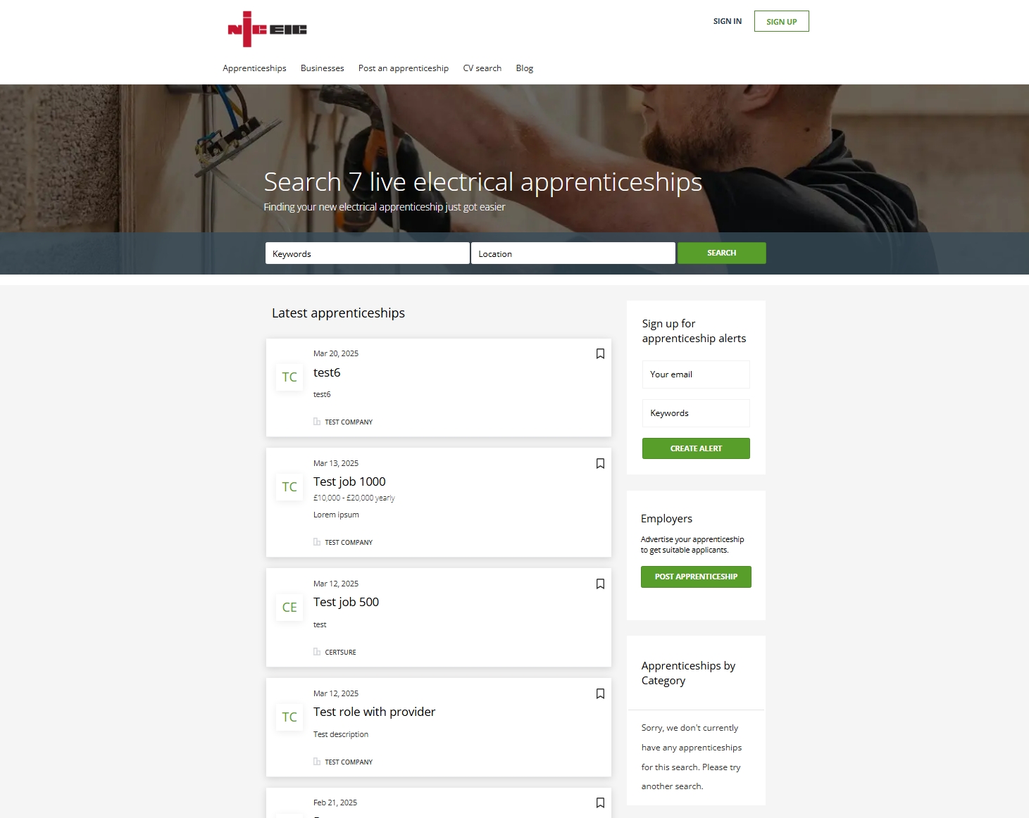 Connected Futures website