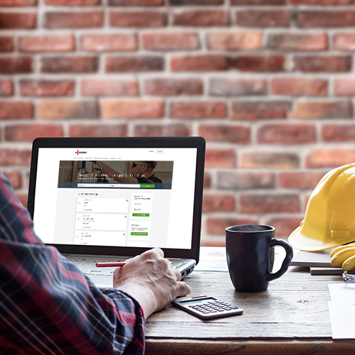 Connected Futures website on a laptop