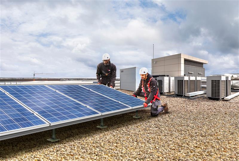 Rooftop solar pannels