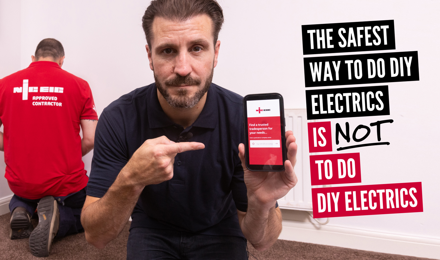 Graphic for NICEIC dont DIY campaign