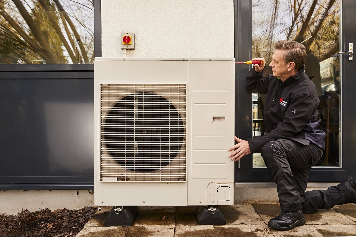 Installation of a heat pump