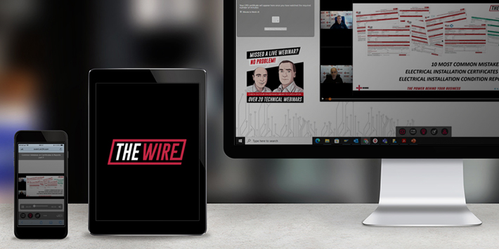 An imagine to show NICEIC The Wire is available on many different platforms