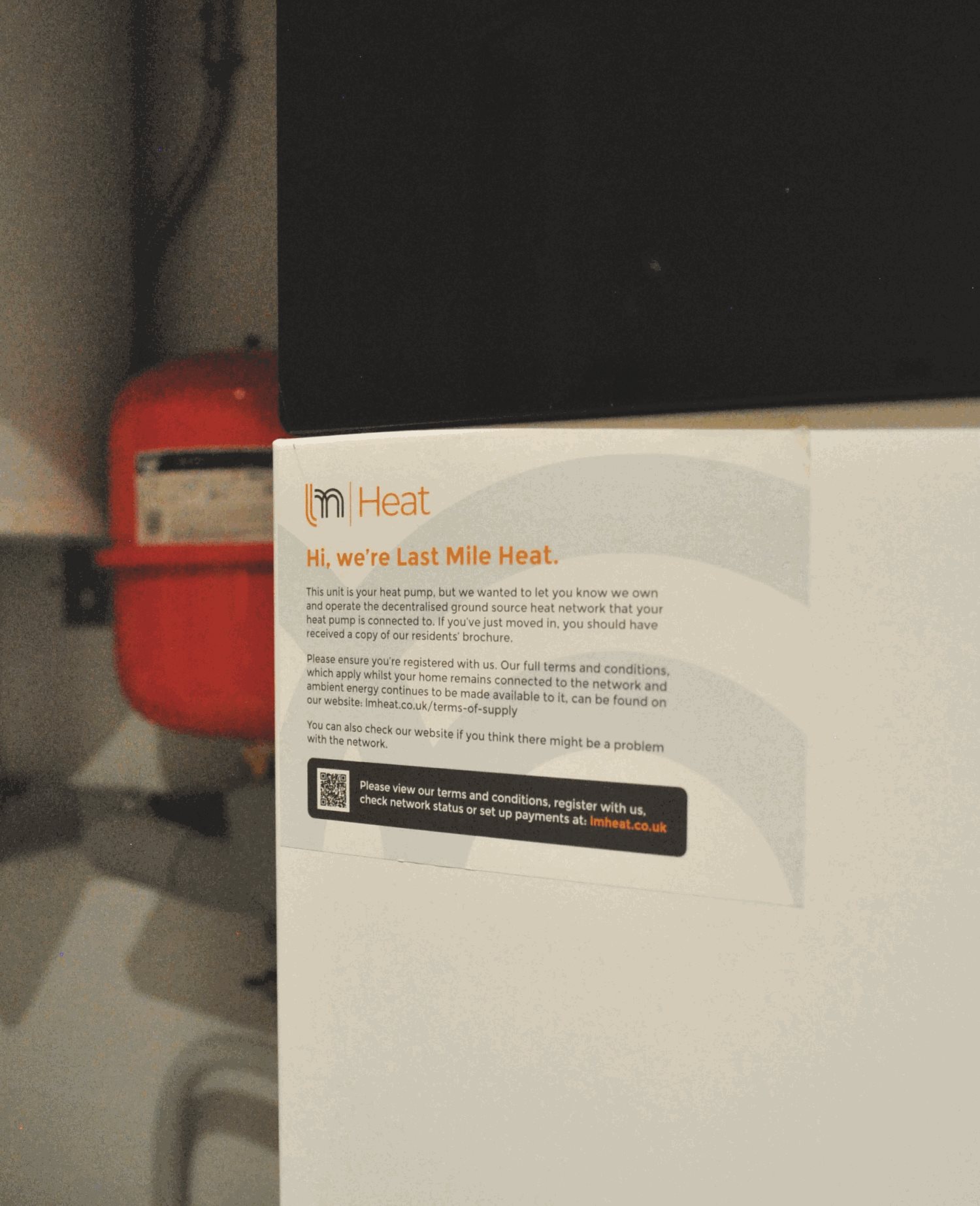 Utility room of Energetics install