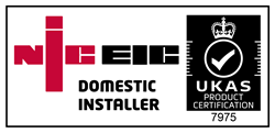 NICEIC Domestic Installer and UKAS Logo