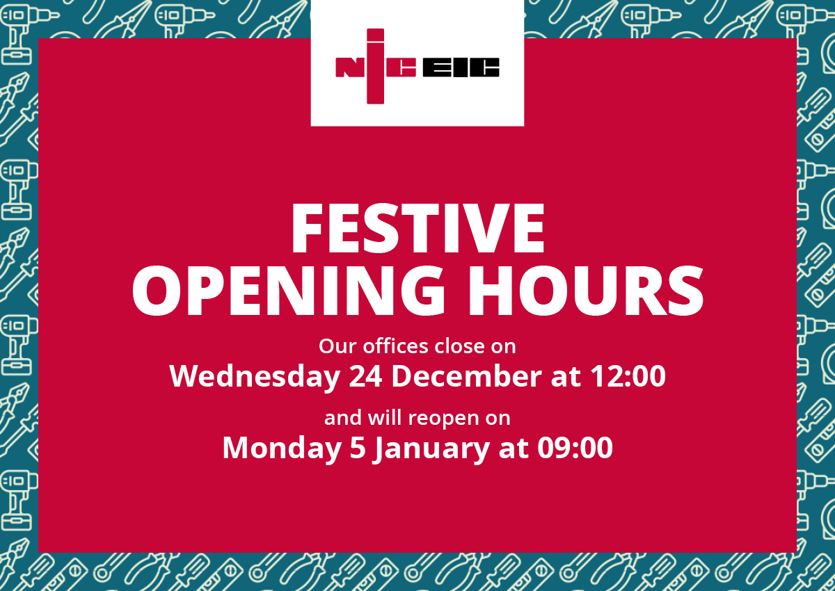 NICEIC 2025 festive opening hours