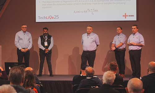 NICEIC team on stage