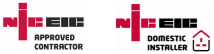 NICEIC Approved Contractor and Domestic Installer scheme logo